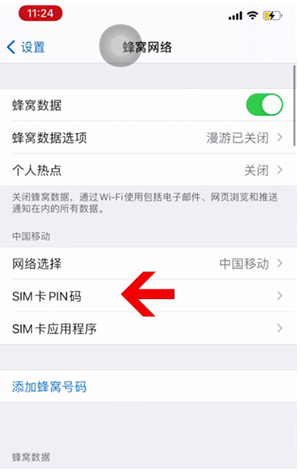 东英镇苹果14维修网分享如何给iPhone14的SIM卡设置密码 